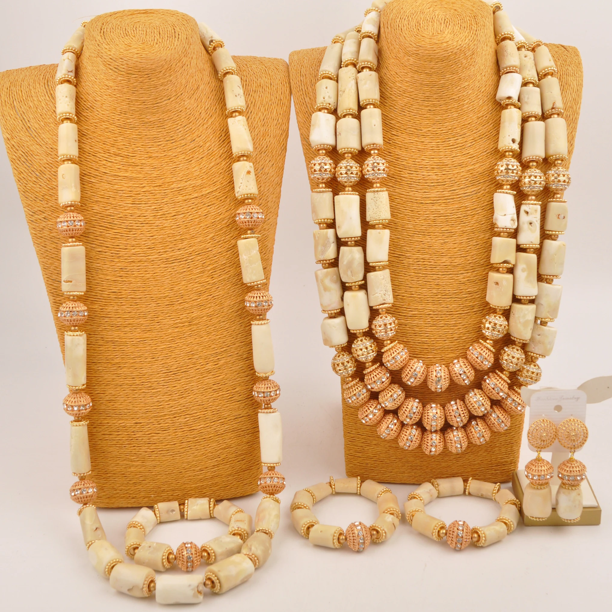 Natural White African Wedding Coral Bead Necklace Nigerian Couple Jewelry Set
Natural White African Wedding Coral Bead Necklace Nigerian Couple Jewelry Set