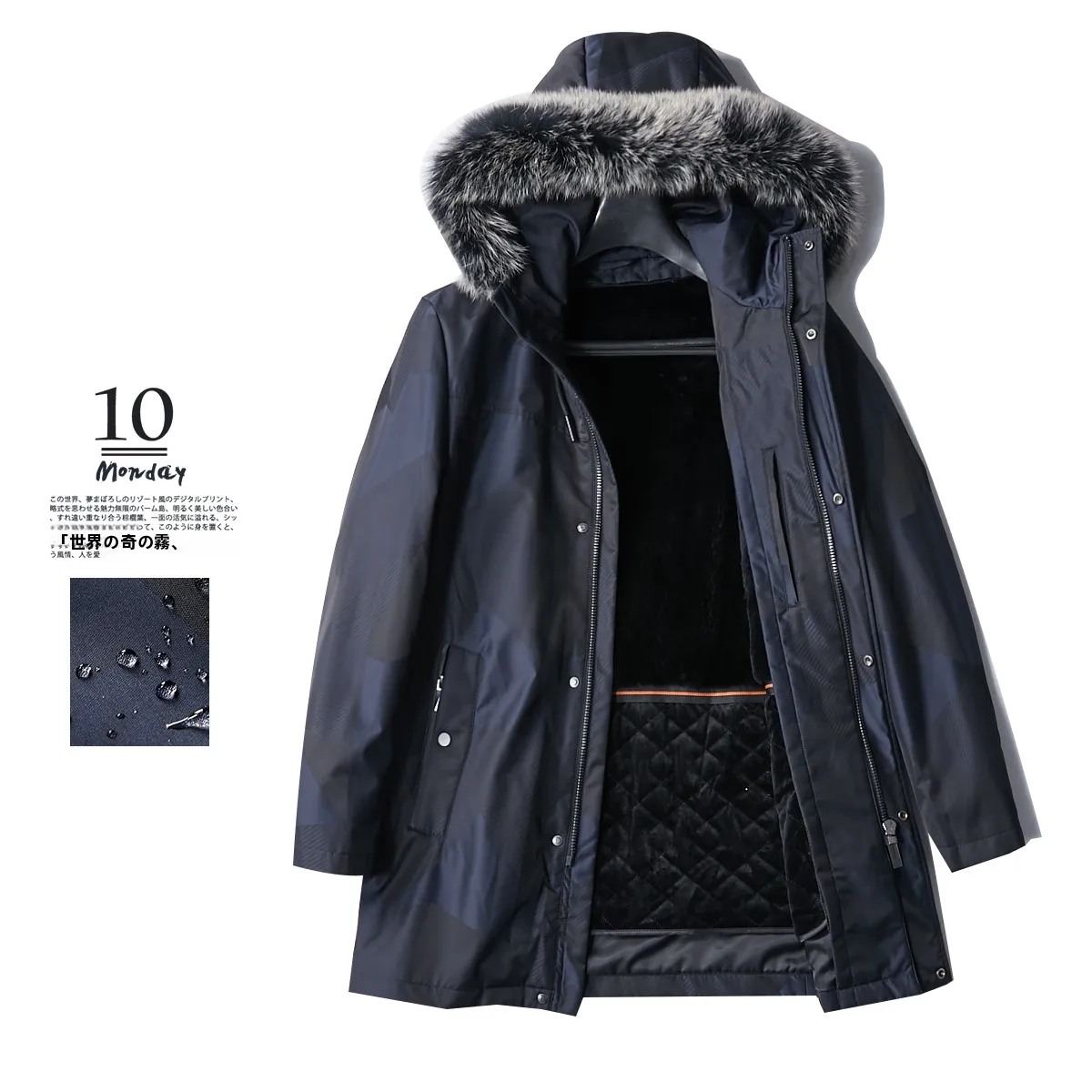 Luxury Fur Collar Removable Rabbit Fur Inner Coat Men's Mid-Length Parka Jacket Fashion Urban Style Long Sleeve Youth Jacket
Luxury Fur Collar Removable Rabbit Fur Inner Coat Men's Mid-Length Parka Jacket Fashion Urban Style Long Sleeve Youth Jacket