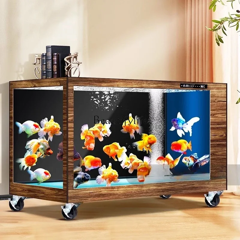 FG26Koi ground tank medium and large ultra-white glass aquarium water-free self-circulation filtration 
FG26Koi ground tank medium and large ultra-white glass aquarium water-free self-circulation filtration