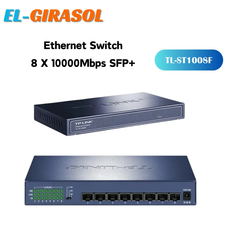 TL-ST1008F 8-port SFP+ 10 Gigabit all-optical port switch unmanaged plug and play 8-port 10000Mbps SFP+ optical port FTTH
TL-ST1008F 8-port SFP+ 10 Gigabit all-optical port switch unmanaged plug and play 8-port 10000Mbps SFP+ optical port FTTH