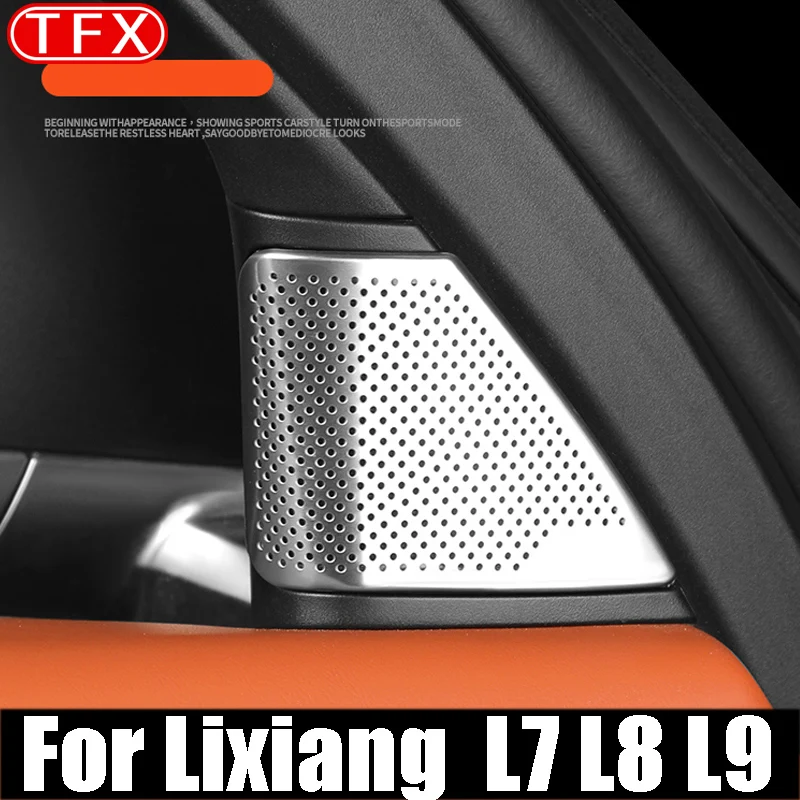 For Lixiang Li L7 L8 L9 2022 2023 2024 Car Styling Triangle Speaker Cover Dashboard Center Stereo Decorative Cover Automotive
For Lixiang Li L7 L8 L9 2022 2023 2024 Car Styling Triangle Speaker Cover Dashboard Center Stereo Decorative Cover Automotive