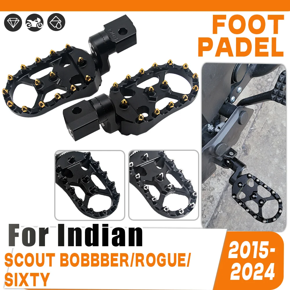 For Indian Scout Bobber Sixty Rogue ABS 2015-2024 Rider Floorboards Adjustable Front Foot Rests Pedal Motorcycle Wide FootPegs
For Indian Scout Bobber Sixty Rogue ABS 2015-2024 Rider Floorboards Adjustable Front Foot Rests Pedal Motorcycle Wide FootPegs