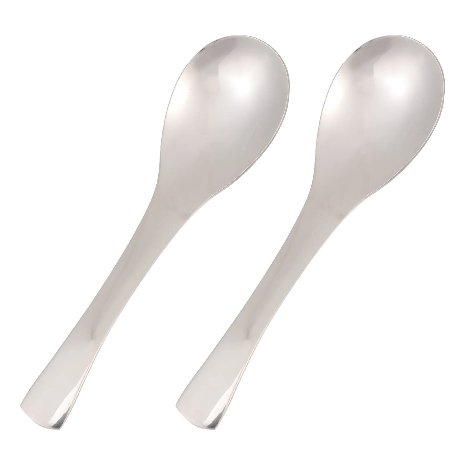 2pcs 304 Thick Handle Soup Kitchen Stainless Steel Rice Spoons Tool Practical Long Life Practical Spoons Silver Color
2pcs 304 Thick Handle Soup Kitchen Stainless Steel Rice Spoons Tool Practical Long Life Practical Spoons Silver Color