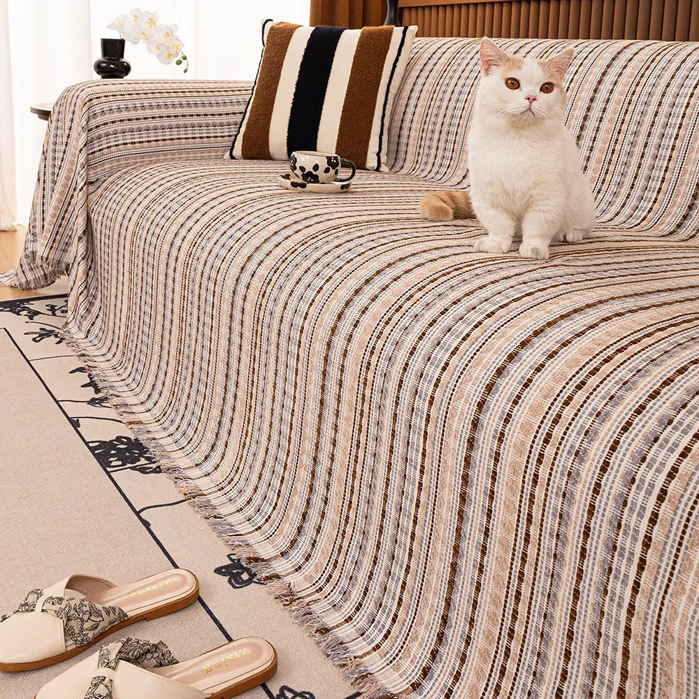1pcs Modern Striped Chenille Sofa Cover 4 Season Universal Pet Proof Non Slip Cushion Living Room Seat Protector
1pcs Modern Striped Chenille Sofa Cover 4 Season Universal Pet Proof Non Slip Cushion Living Room Seat Protector