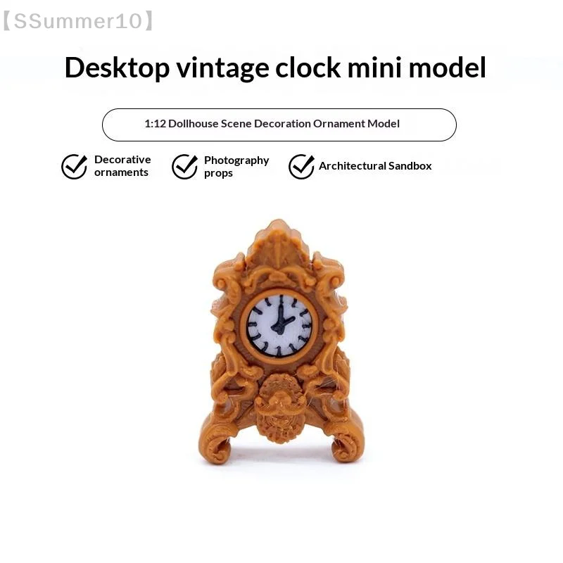 【SSummer10】1Pcs Vintage Style Table & Floor Clocks 1:12 Scale Dollhouse Miniature Clock For Doll House Decor DIY Accessories【SS】
【SSummer10】1Pcs Vintage Style Table & Floor Clocks 1:12 Scale Dollhouse Miniature Clock For Doll House Decor DIY Accessories【SS】