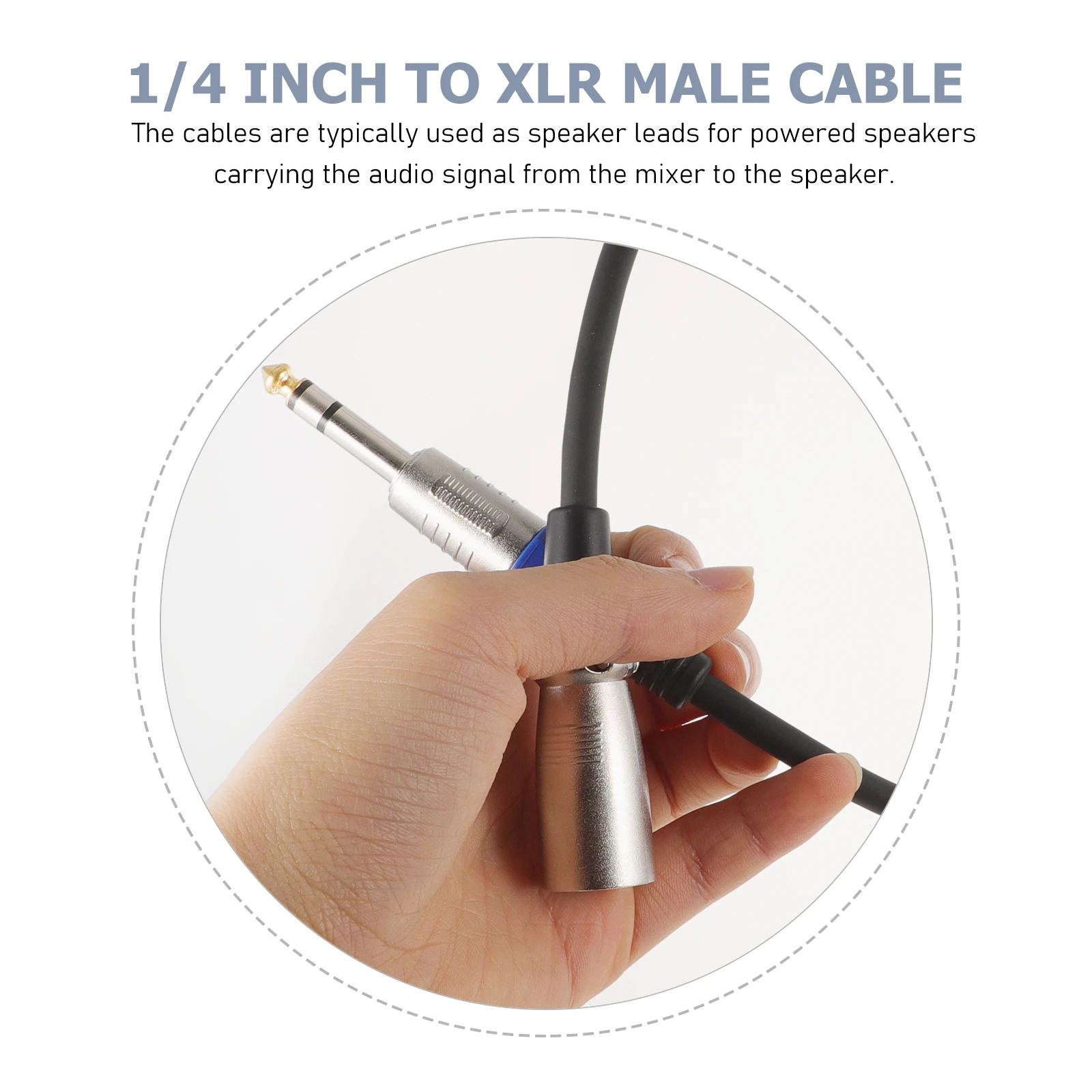 1/4 Inch Audio Cable 6.35Mm Male To Xlr Male Patch Cord For Microphone Speaker Mic Cable Trs To Xlr Converter 0.5M
1/4 Inch Audio Cable 6.35Mm Male To Xlr Male Patch Cord For Microphone Speaker Mic Cable Trs To Xlr Converter 0.5M