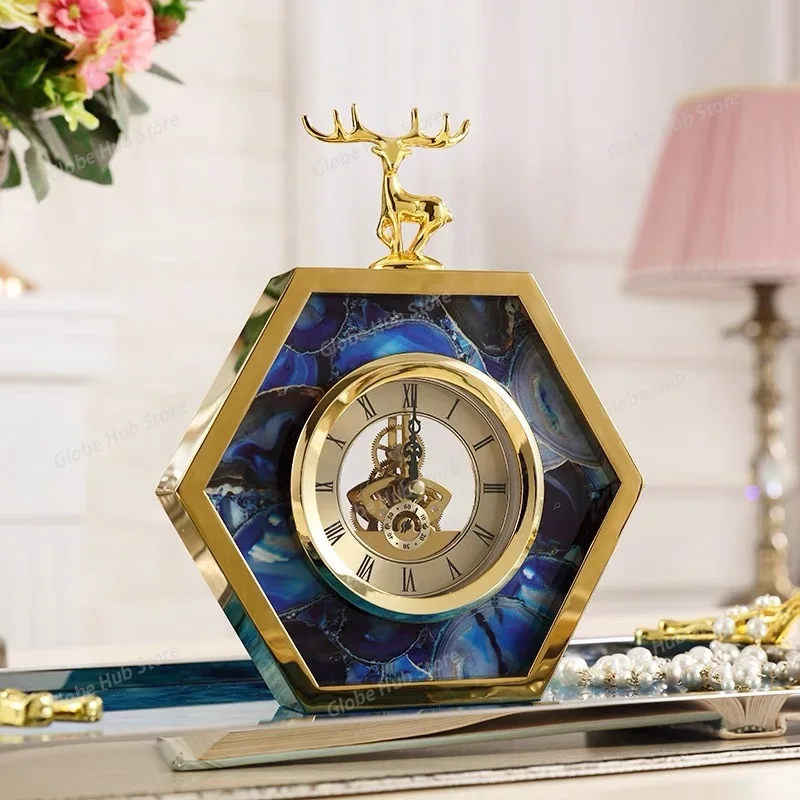 Light Luxury Alloy Clock Ornaments for The Living Room, Creative Home Furnishings, Bedroom Room Gifts, Decorative Handicrafts
Light Luxury Alloy Clock Ornaments for The Living Room, Creative Home Furnishings, Bedroom Room Gifts, Decorative Handicrafts