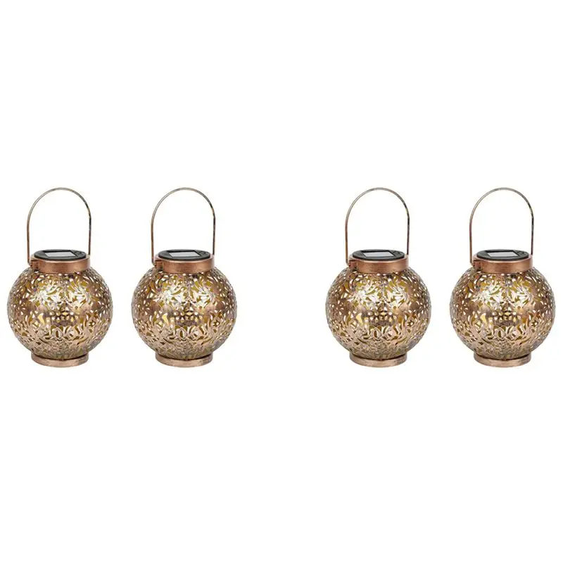 4 Pack Solar Lantern For Outdoors, Metal Solar Lights Solar Lantern Warm White IP55 Waterproof Hanging Garden Decoration
4 Pack Solar Lantern For Outdoors, Metal Solar Lights Solar Lantern Warm White IP55 Waterproof Hanging Garden Decoration