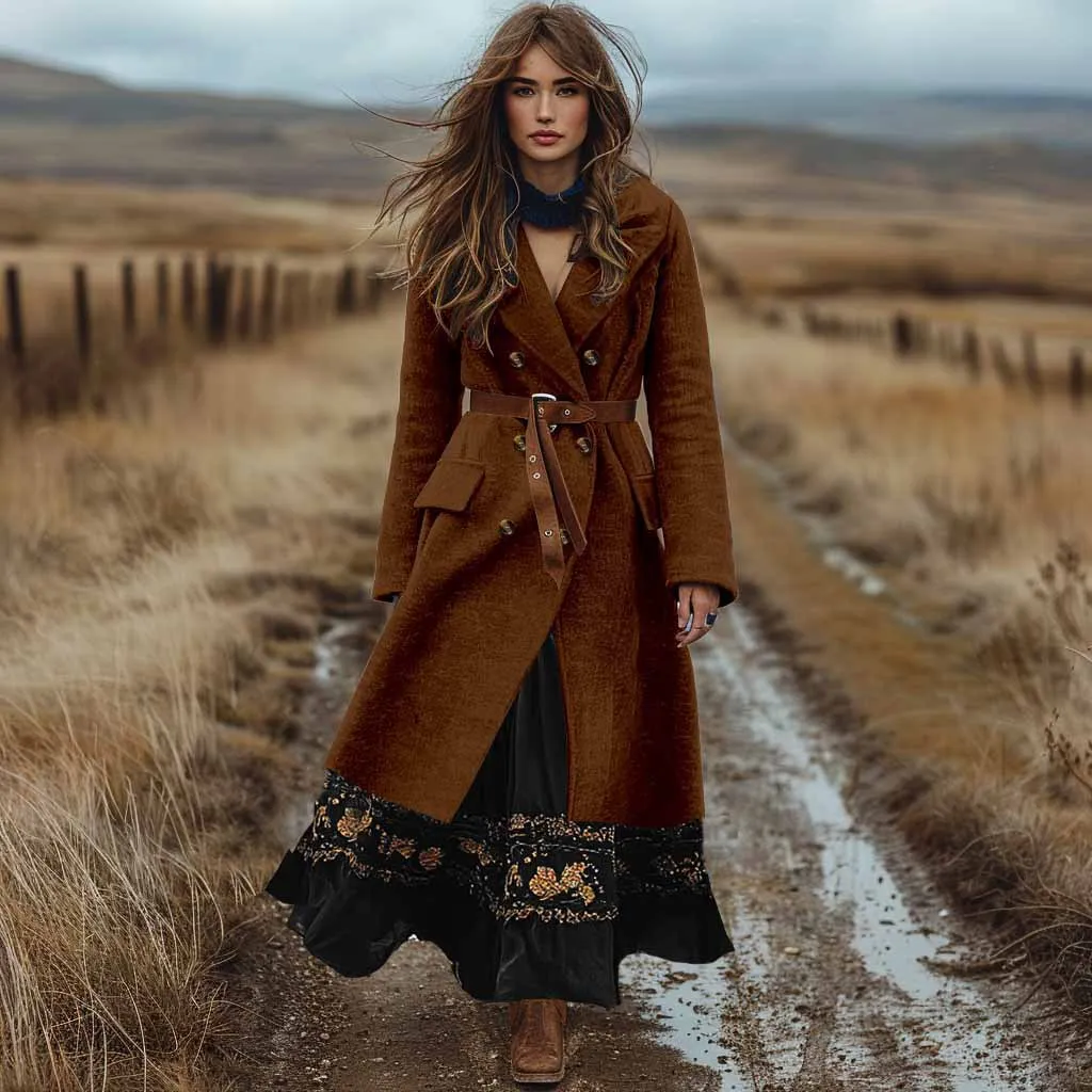 2025 новое модное шерстяное пальто с длинными рукавами и пуговицами, женское зимнее домашнее пальто в стиле ретро с v-образным вырезом в богемном стиле на шнуровке и длинными карманами
2025 новое модное шерстяное пальто с длинными рукавами и пуговицами, женское зимнее домашнее пальто в стиле ретро с v-образным вырезом в богемном стиле на шнуровке и длинными карманами