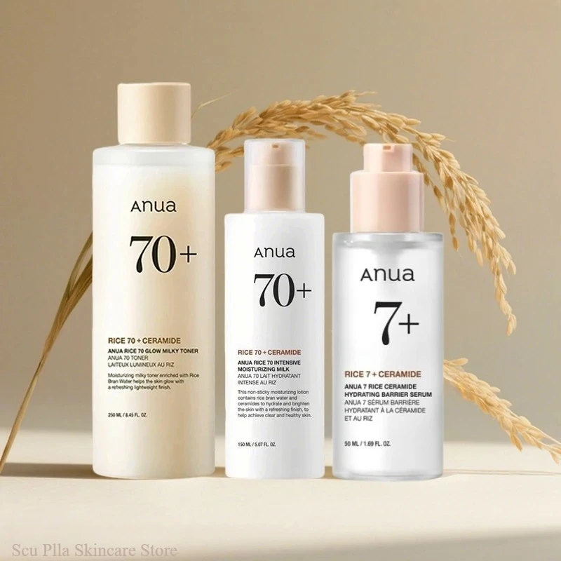 Korean Skincare Kits ANUA Rice 70 Glow Milky Toner Face Acne Moisturizing Milk Lotion 7 Hydration Serum Daily Skin Care 3pcs Set
Korean Skincare Kits ANUA Rice 70 Glow Milky Toner Face Acne Moisturizing Milk Lotion 7 Hydration Serum Daily Skin Care 3pcs Set