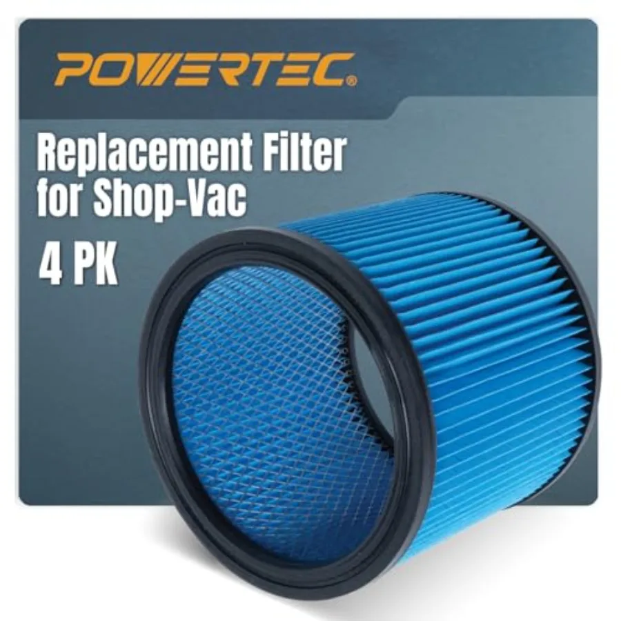 Cartridge s 4PK for Shop Vac 90333 90350 33 Type U Replacement s Fits Shop-Vac Most 5 Gallon and Above Wet/Dry Vacuum Cleaners
Cartridge s 4PK for Shop Vac 90333 90350 33 Type U Replacement s Fits Shop-Vac Most 5 Gallon and Above Wet/Dry Vacuum Cleaners