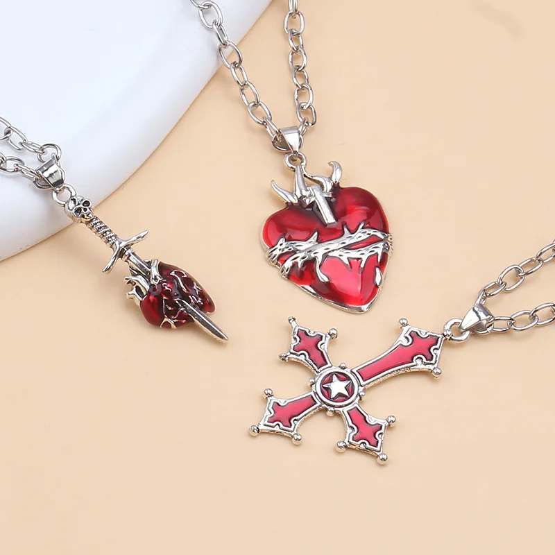 Goth Satanic Inverted Cross Pendant Necklace Halloween Punk Cross Necklace with Dark Gothic Personality Necklace for Women
Goth Satanic Inverted Cross Pendant Necklace Halloween Punk Cross Necklace with Dark Gothic Personality Necklace for Women