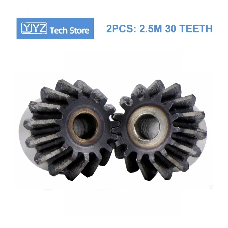 Precision Pinion 2.5M30T Bevel Gear 2.5 Mod 30 Teeth Hole 17/20/25/32mm Transmission 45# Steel 90° Center Distance 59.57mm
Precision Pinion 2.5M30T Bevel Gear 2.5 Mod 30 Teeth Hole 17/20/25/32mm Transmission 45# Steel 90° Center Distance 59.57mm