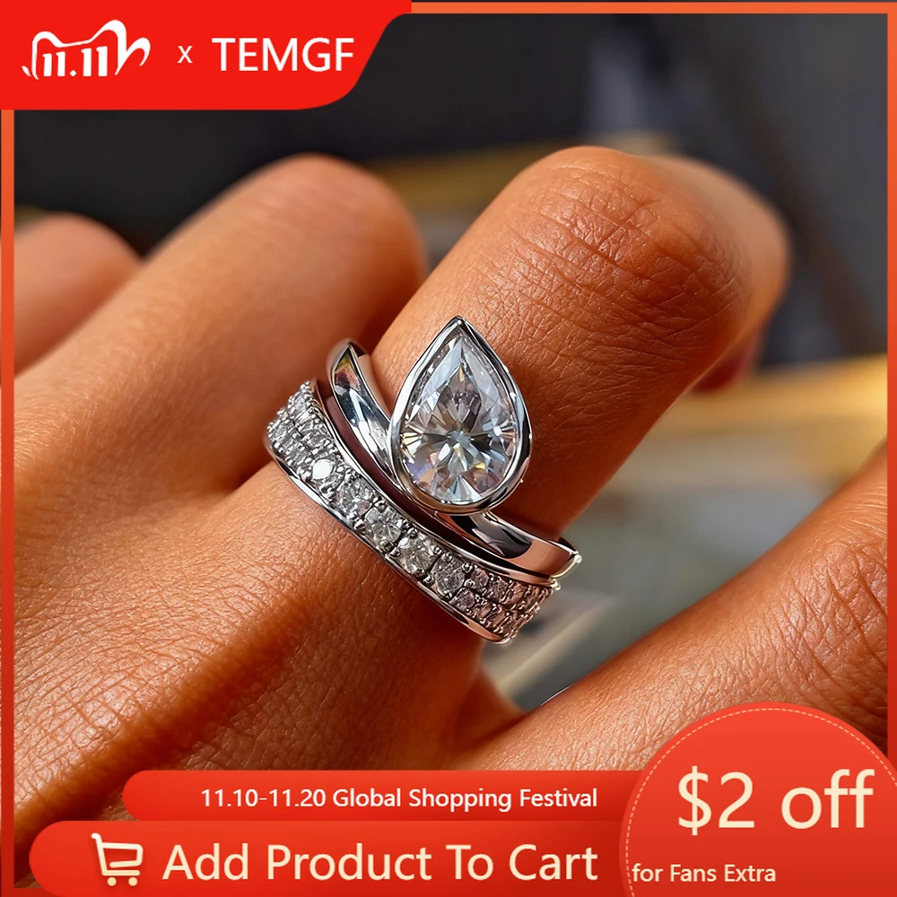 Сертифицированные TEMGF кольца с муассанитом для женщин и мужчин, стерлинговое серебро S925, обручальное свадебное роскошное блестящее кольцо, подарки на годовщину
Сертифицированные TEMGF кольца с муассанитом для женщин и мужчин, стерлинговое серебро S925, обручальное свадебное роскошное блестящее кольцо, подарки на годовщину