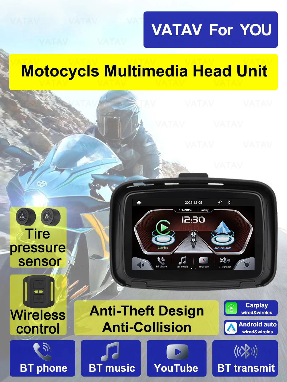 5 Inch C5 Pro Touch Outdoor Ipx7 Waterproof Sunsceen External Portable Motorcycle Special Navigator Support CarPlay Android Auto
5 Inch C5 Pro Touch Outdoor Ipx7 Waterproof Sunsceen External Portable Motorcycle Special Navigator Support CarPlay Android Auto