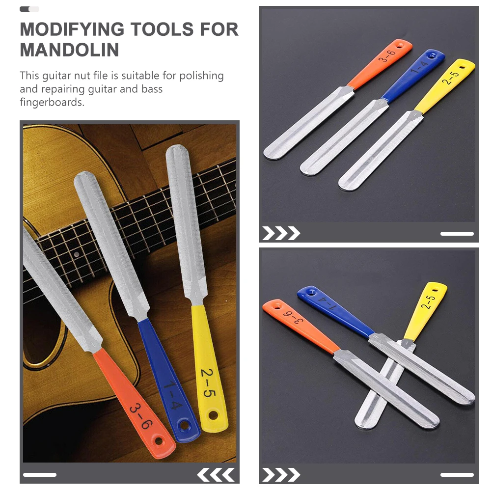 3pcs Guitar Nut Files for Polishing Electric Bass Fingerboards Durable Metal Tools Lightweight Compact Size Storage Solution
3pcs Guitar Nut Files for Polishing Electric Bass Fingerboards Durable Metal Tools Lightweight Compact Size Storage Solution