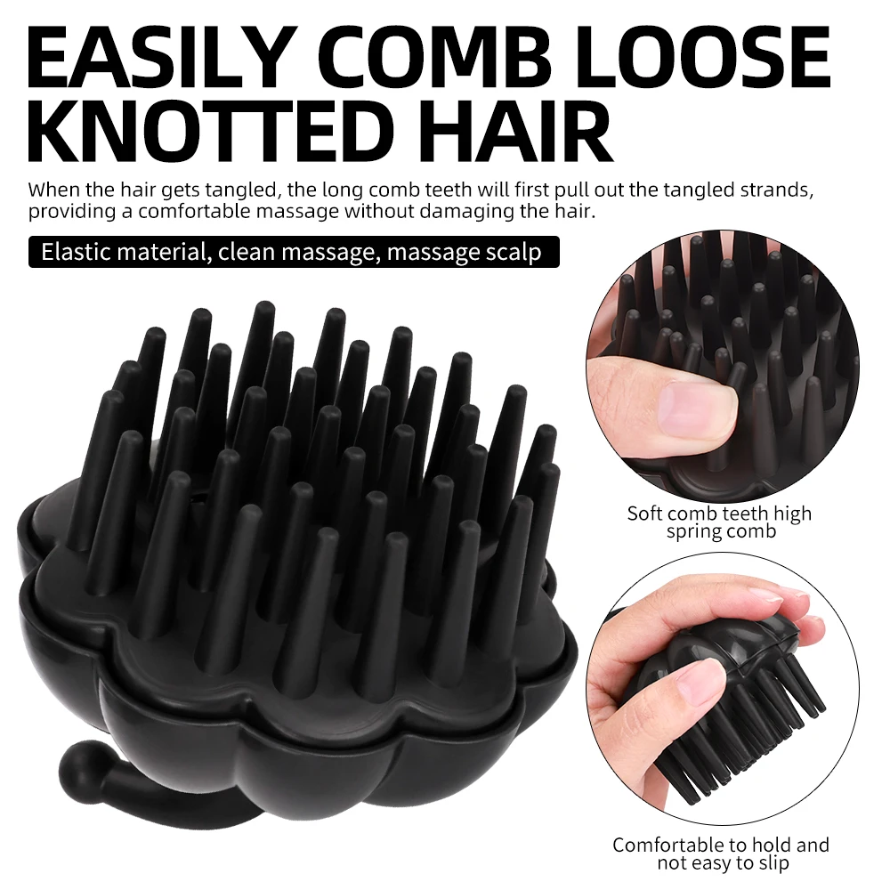 Scalp Massager Brush Shampoo Scrubber Exfoliating Silicone Soft Bristles Dandruff Tool for Bath Use Beige
Scalp Massager Brush Shampoo Scrubber Exfoliating Silicone Soft Bristles Dandruff Tool for Bath Use Beige