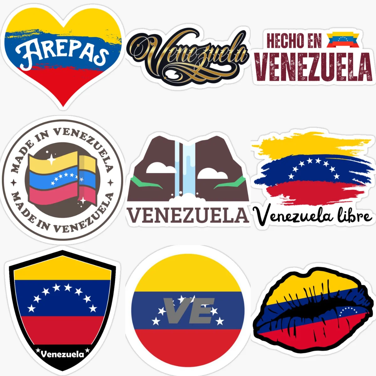 Venezuela Flag Map Emblem Creative PVC Car Stickers for Car Van Motorcycle Bicycle Window Helmet Wall Decoration Accessories
Venezuela Flag Map Emblem Creative PVC Car Stickers for Car Van Motorcycle Bicycle Window Helmet Wall Decoration Accessories