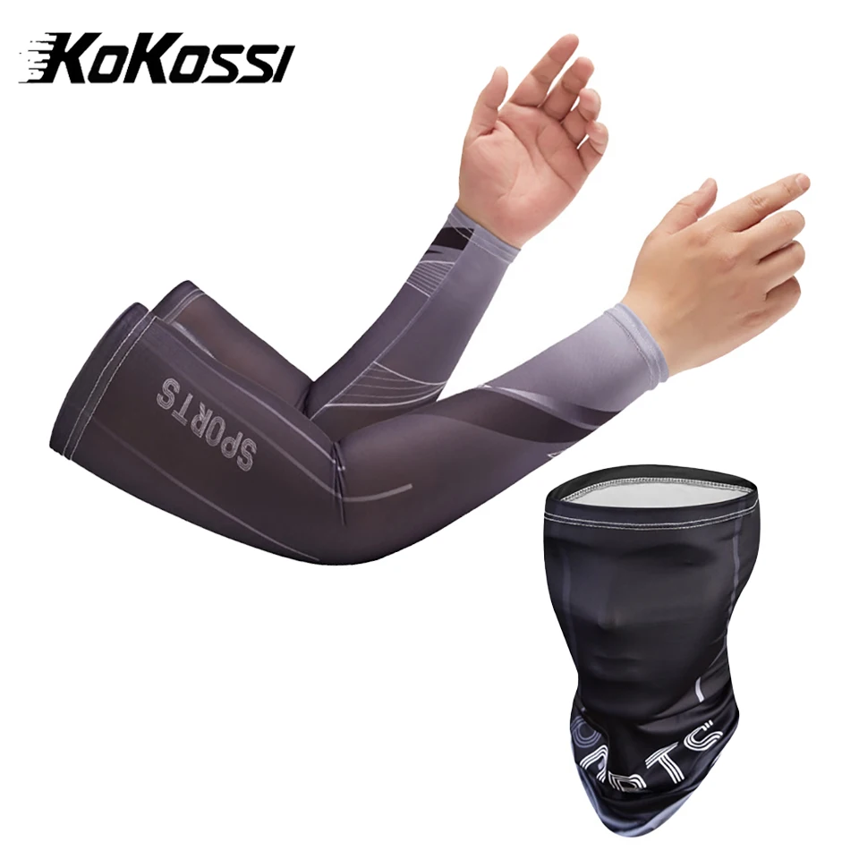 KoKossi Summer Ice Silk Cycling Arm Sleeves Sun Protection Breathable Bandana Mask High Elastic Combination Set Outdoor Sports
KoKossi Summer Ice Silk Cycling Arm Sleeves Sun Protection Breathable Bandana Mask High Elastic Combination Set Outdoor Sports
