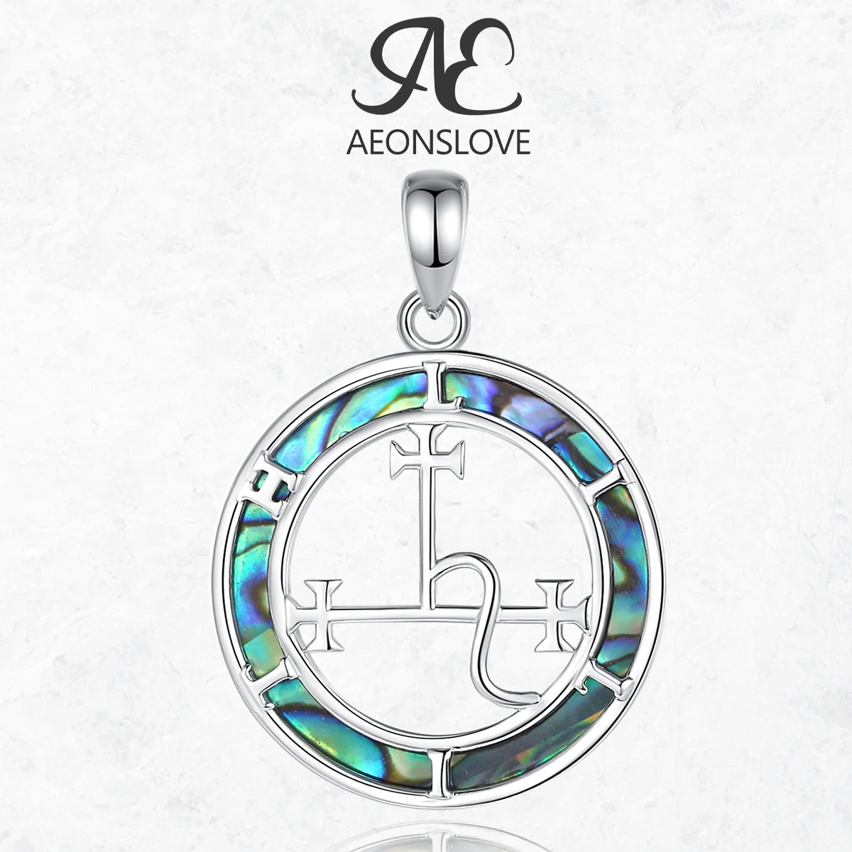 AEONSLOVE 925 Sterling Silver Sigil of Lilith Necklace Demon Seal Lilith Pendant Abalone Shell Jewelry Spiritual Gift for Women
AEONSLOVE 925 Sterling Silver Sigil of Lilith Necklace Demon Seal Lilith Pendant Abalone Shell Jewelry Spiritual Gift for Women