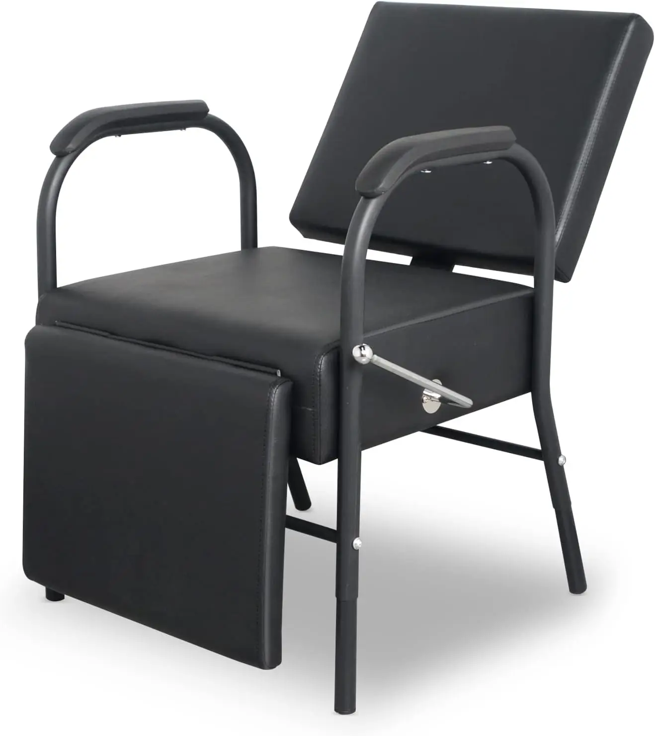 Adjustable Salon Chair for Hair Styling, Shampoo, and Spa with Reclining Backrest and Footrest
Adjustable Salon Chair for Hair Styling, Shampoo, and Spa with Reclining Backrest and Footrest