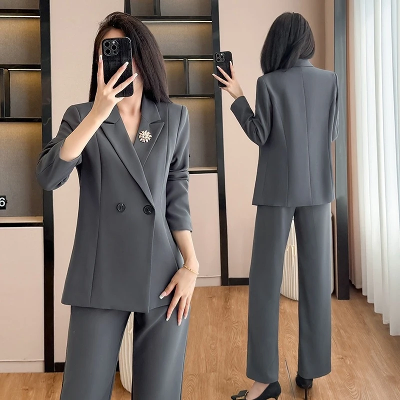 2026New style business suit, professional attire, jacket and pants two-piece set, autumn and winter new professional formal suit
2026New style business suit, professional attire, jacket and pants two-piece set, autumn and winter new professional formal suit