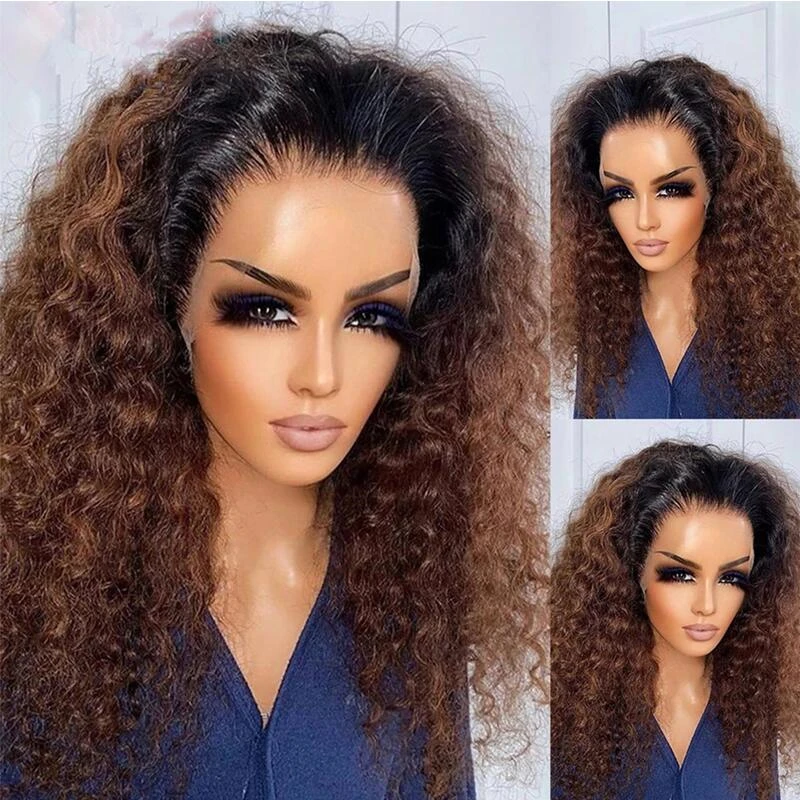 Soft 26inch Ombre Brown Glueless 180Density Long Kinky Curly Deep Lace Front Wig For Women With Baby Hair Preplucked Daily
Soft 26inch Ombre Brown Glueless 180Density Long Kinky Curly Deep Lace Front Wig For Women With Baby Hair Preplucked Daily