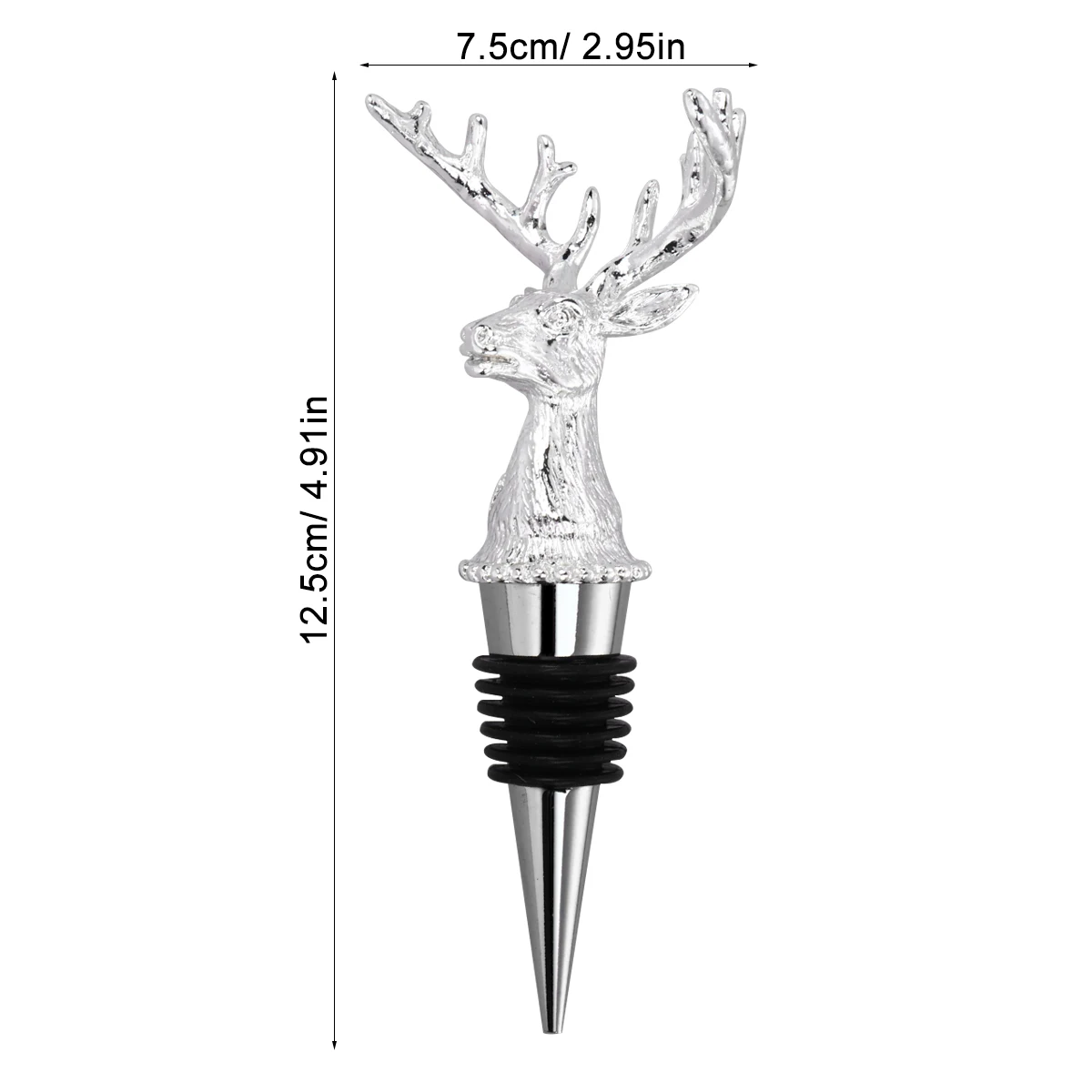 Bottle Stopper Fresh Keeping Plug Deer Head Design Reusable Healthy Material Mini Size Tight Seal
Bottle Stopper Fresh Keeping Plug Deer Head Design Reusable Healthy Material Mini Size Tight Seal