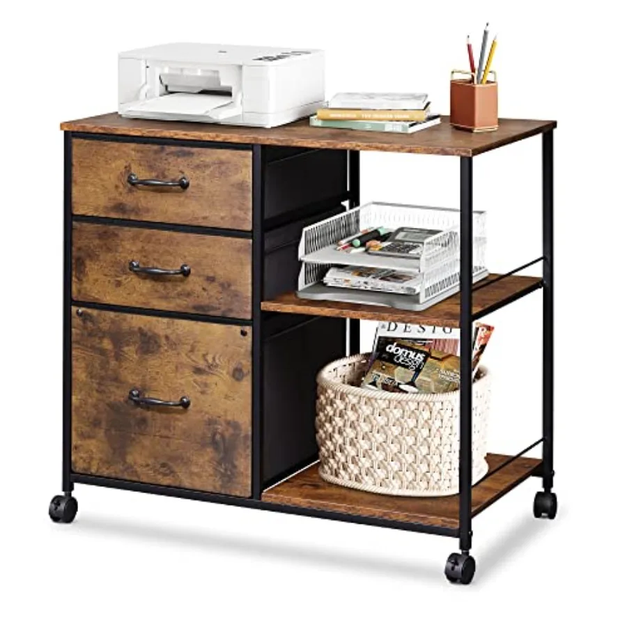 3 Drawer Mobile File Cabinet Rolling Printer Stand with Open Storage Shelf Fabric Lateral Filing Cabinet fits A4 or Letter Size
3 Drawer Mobile File Cabinet Rolling Printer Stand with Open Storage Shelf Fabric Lateral Filing Cabinet fits A4 or Letter Size