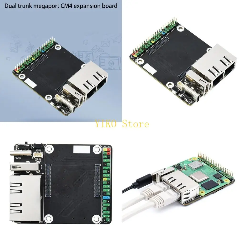 Панель расширения K32C CM4 с 40-контактным интерфейсом GPIO RJ45 Dual Gigabit Ethernet для RPI
Панель расширения K32C CM4 с 40-контактным интерфейсом GPIO RJ45 Dual Gigabit Ethernet для RPI