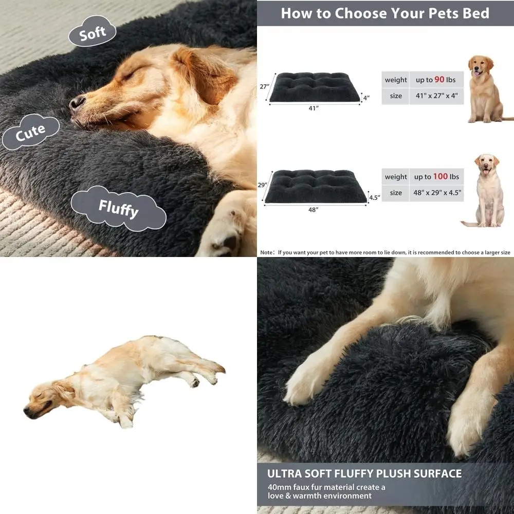 Большая кровать для собаки — плюшевая, пушистая и уютная подушка для ящика с противоскользящим основанием, темно-синий моющийся коврик для домашних животных для облегчения сна и тревоги
Большая кровать для собаки — плюшевая, пушистая и уютная подушка для ящика с противоскользящим основанием, темно-синий моющийся коврик для домашних животных для облегчения сна и тревоги