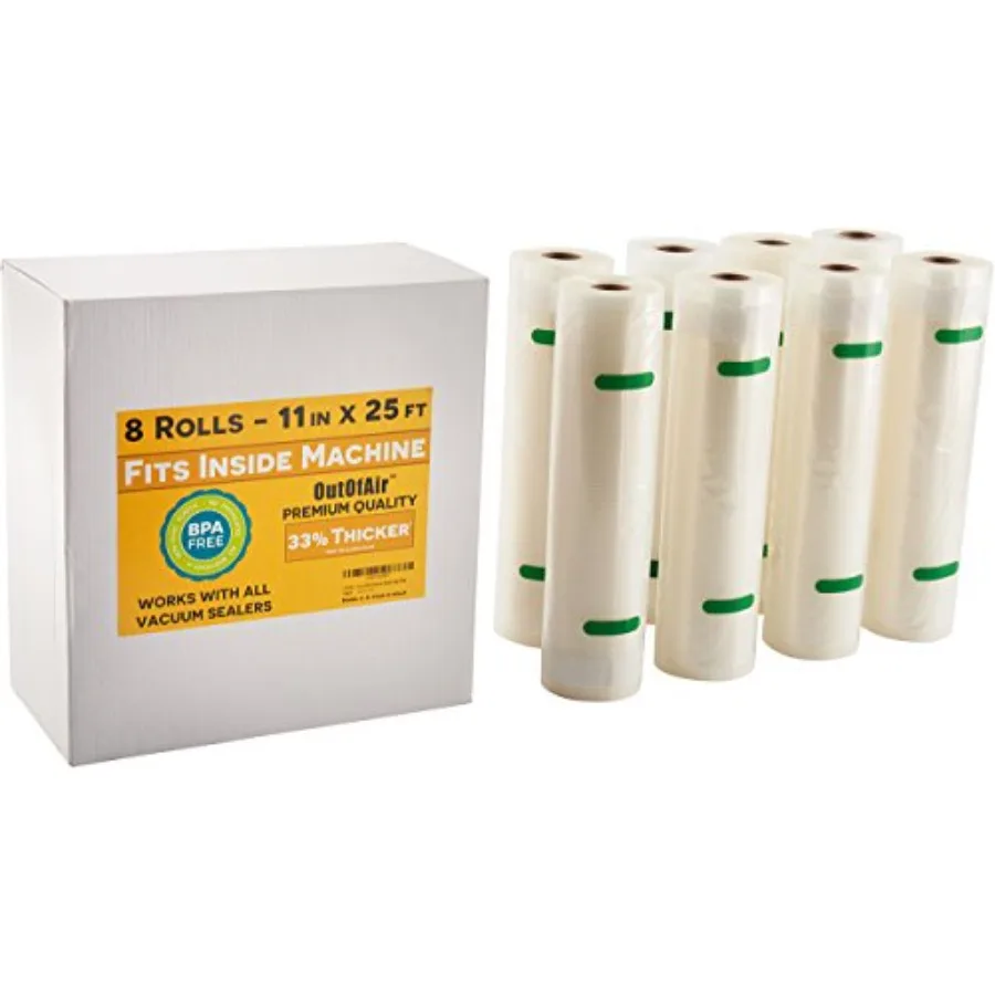 11" x 5' Fits Inside Machine BULK Pack (00 Feet total) Vacuum Sealer Works With FoodSaver and Other Machines 33% Thicker BPA Fr
11" x 5' Fits Inside Machine BULK Pack (00 Feet total) Vacuum Sealer Works With FoodSaver and Other Machines 33% Thicker BPA Fr