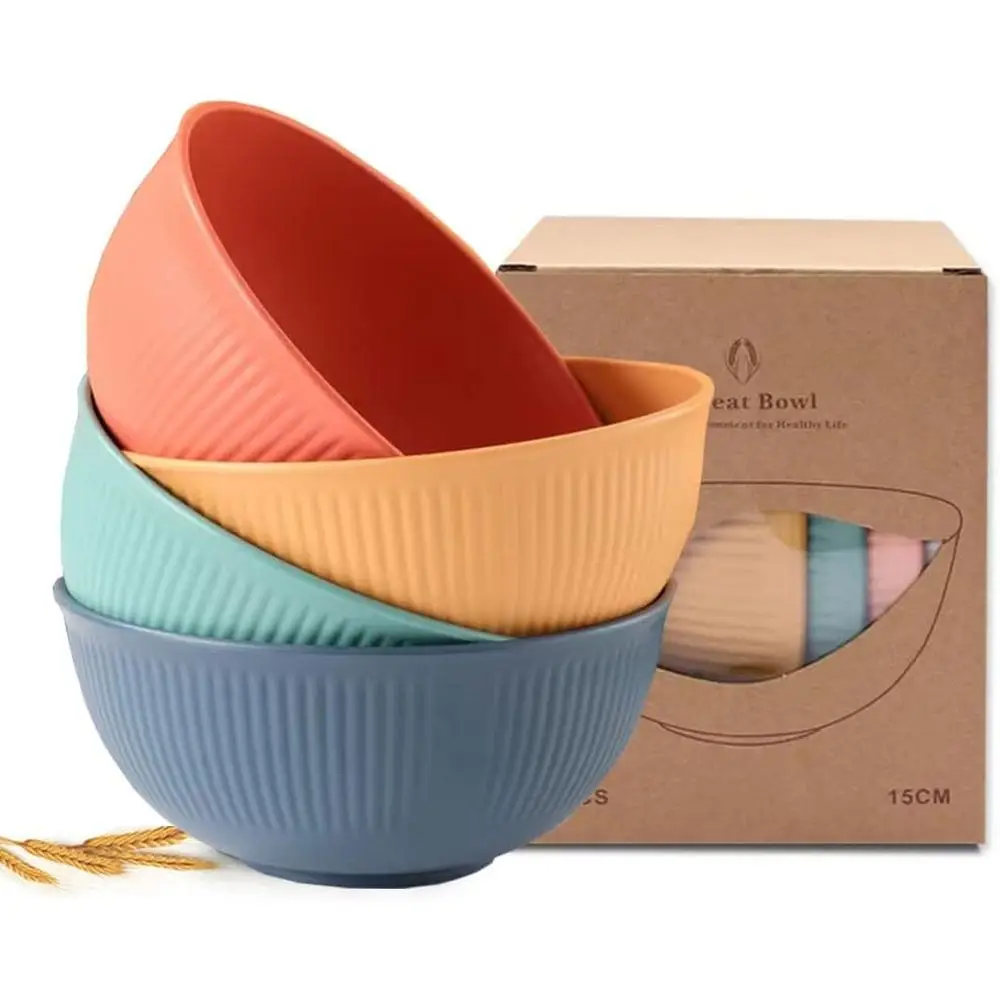 24 oz Reusable Lightweight Wheat Fiber Bowls Set - Dishwasher and Microwave Safe - Ideal for Snacks, Cereal, Ice Cream, Soup, Ri
24 oz Reusable Lightweight Wheat Fiber Bowls Set - Dishwasher and Microwave Safe - Ideal for Snacks, Cereal, Ice Cream, Soup, Ri