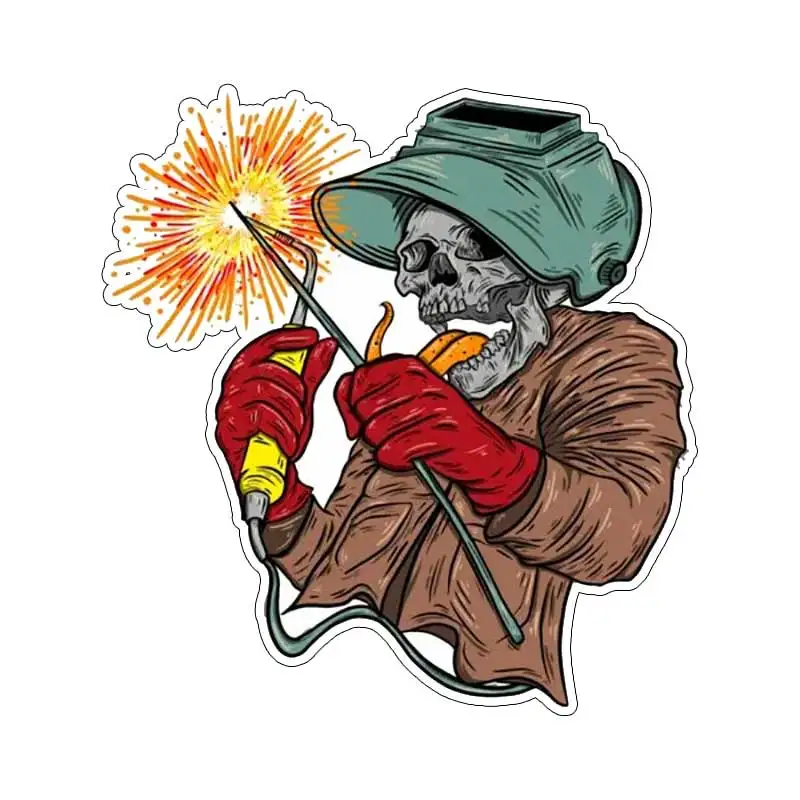Skull Welder Welding Car Sticker Vinyl Decal Waterproof Rear Window Motorcycle Camper Bumper Truck Laptop Decoration SH754
Skull Welder Welding Car Sticker Vinyl Decal Waterproof Rear Window Motorcycle Camper Bumper Truck Laptop Decoration SH754