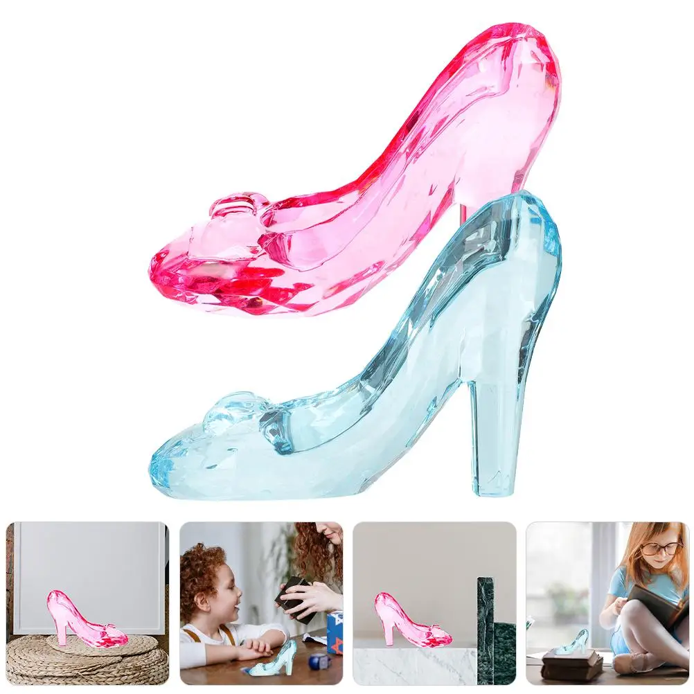 2Pcs Acrylic Heels Decorations Crystal Shoe Acrylic Slippers For Women Figurine Table Decoration Colored Ornament Home Party
2Pcs Acrylic Heels Decorations Crystal Shoe Acrylic Slippers For Women Figurine Table Decoration Colored Ornament Home Party