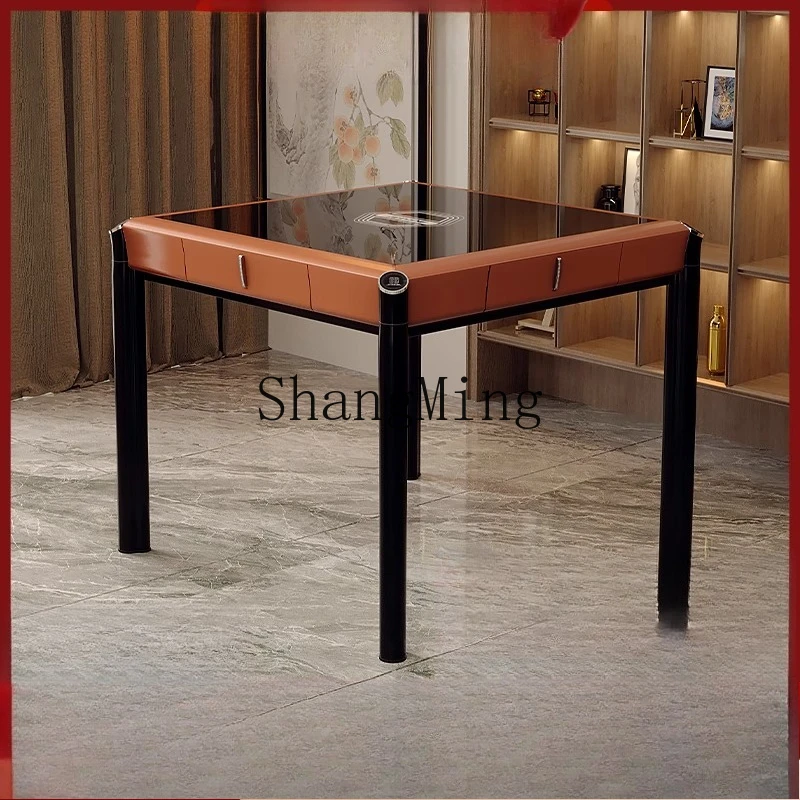 SM new advanced mahjong machine automatic dining table rotor free push card multi-function mahjong table
SM new advanced mahjong machine automatic dining table rotor free push card multi-function mahjong table