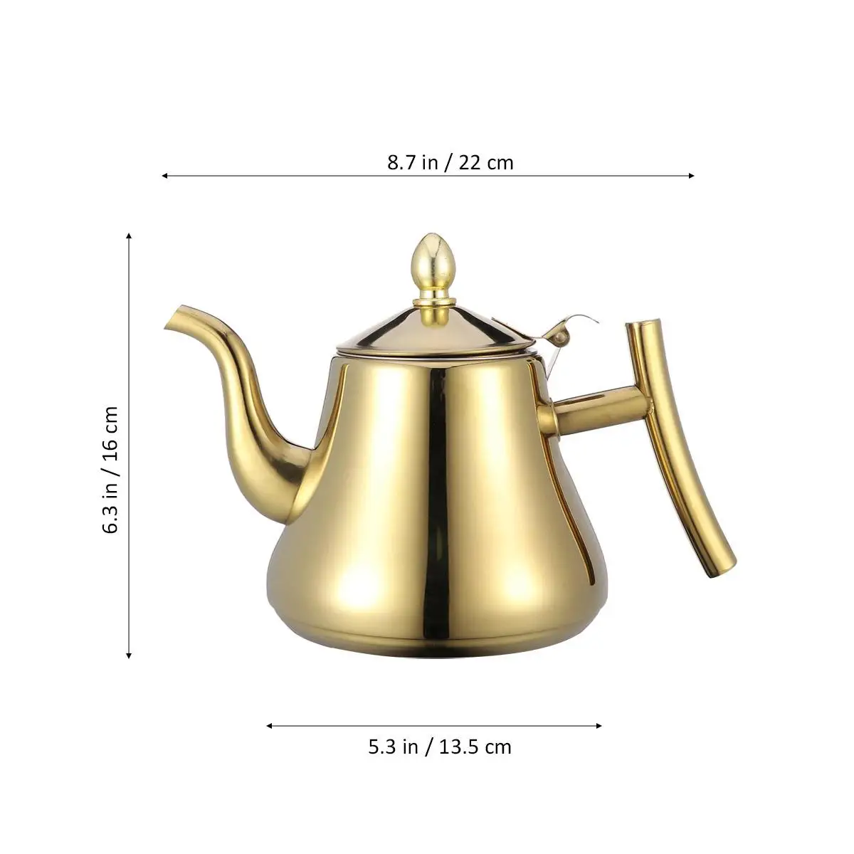 Stylish Tea Pot Teapot Coffee Loose Home Restaurant Kettle Stainless Steel Clean Looking
Stylish Tea Pot Teapot Coffee Loose Home Restaurant Kettle Stainless Steel Clean Looking