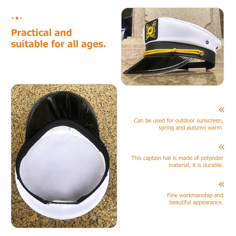 Капитанская шляпа из полиэстера, прочный солнцезащитный крем с изогнутыми полями, защита от ультрафиолета для мужчин и женщин, парусный спорт, катание на лодках, морской темно-синий костюм 
Капитанская шляпа из полиэстера, прочный солнцезащитный крем с изогнутыми полями, защита от ультрафиолета для мужчин и женщин, парусный спорт, катание на лодках, морской темно-синий костюм