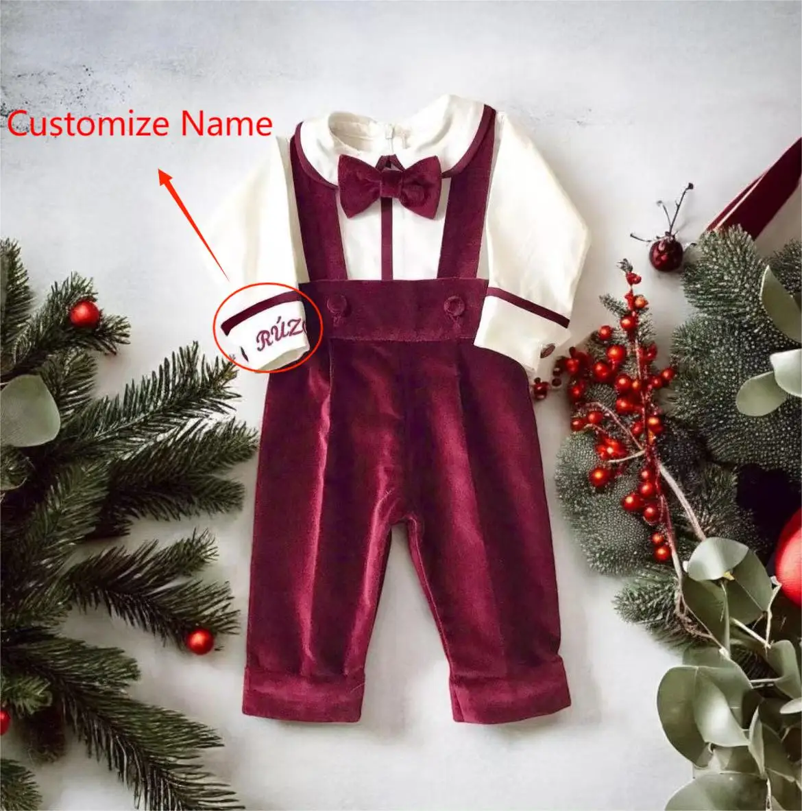 Baby Boy Autumn Burgundy Velvet Carousel Embroidery Vintage for Party Eid Causal Birthday Photography C142
Baby Boy Autumn Burgundy Velvet Carousel Embroidery Vintage for Party Eid Causal Birthday Photography C142