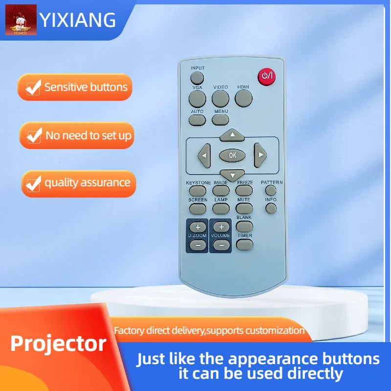 OEM Remote Control fit for Eiki EK-100W EK-101X EK-102X EK-103X EK-301W EK-302X EK-303U EK-305U EK-306U EK-307W EK-308U EK-309W
OEM Remote Control fit for Eiki EK-100W EK-101X EK-102X EK-103X EK-301W EK-302X EK-303U EK-305U EK-306U EK-307W EK-308U EK-309W