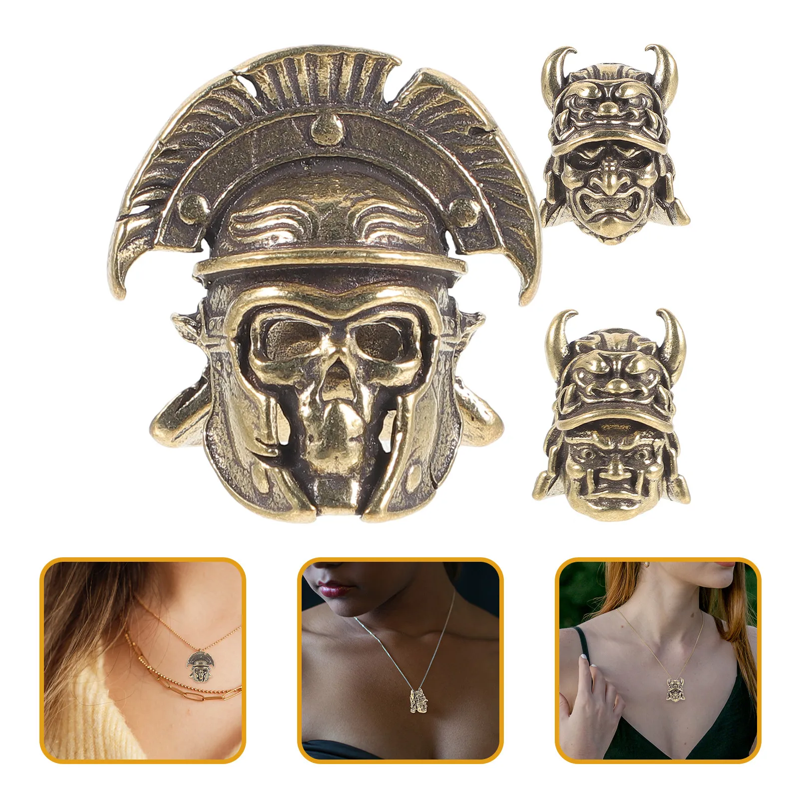 3pcs Skull Head Pendant Vintage Brass Diy Charm For Keychain Bag Hanging Ornament Necklace Bracelet Craft Accessory
3pcs Skull Head Pendant Vintage Brass Diy Charm For Keychain Bag Hanging Ornament Necklace Bracelet Craft Accessory