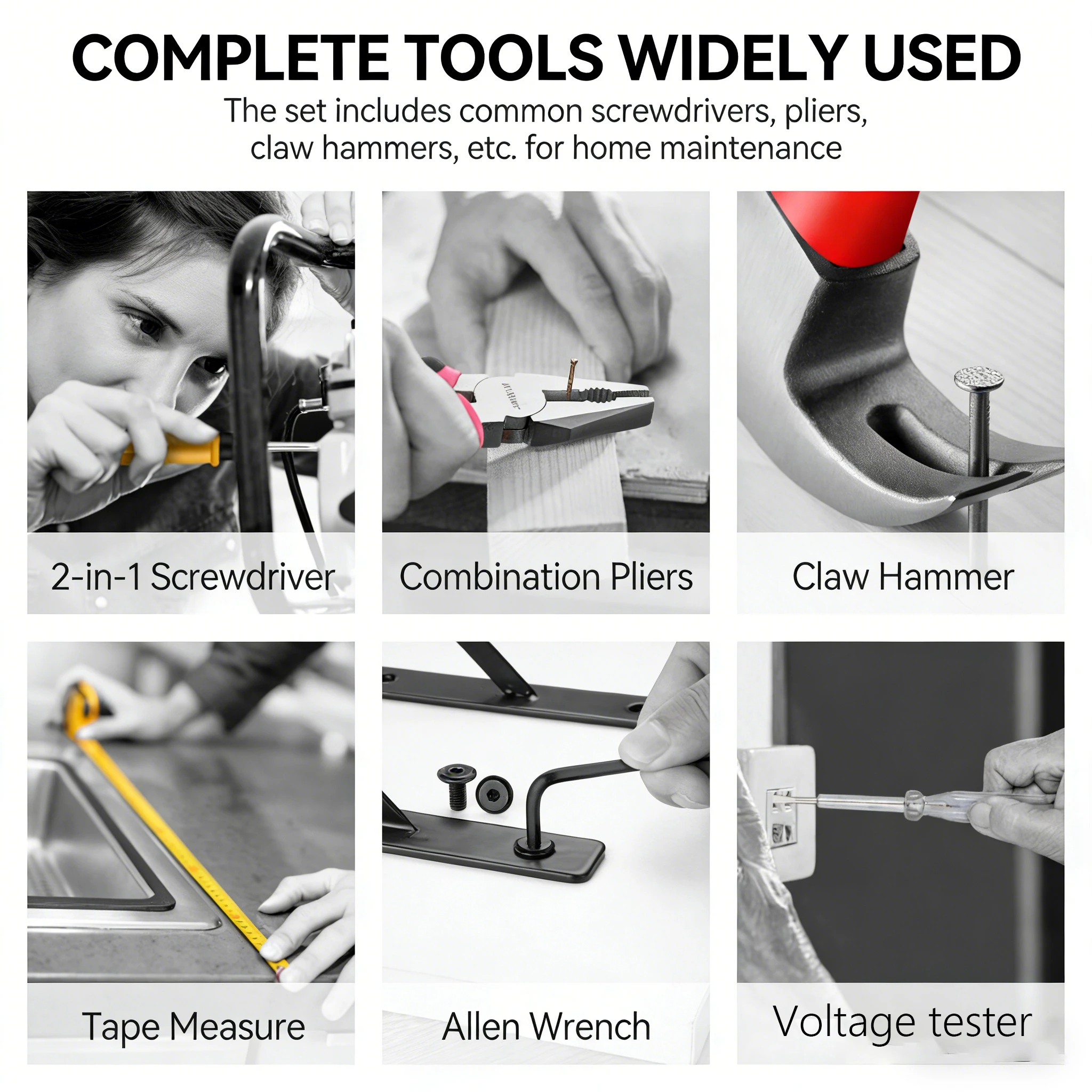 24pcs Home Tool Set All-in-one Multi-purpose DIY Kit For Household Repairs & Maintenance Multifunctional Outdoor Small Tools
24pcs Home Tool Set All-in-one Multi-purpose DIY Kit For Household Repairs & Maintenance Multifunctional Outdoor Small Tools