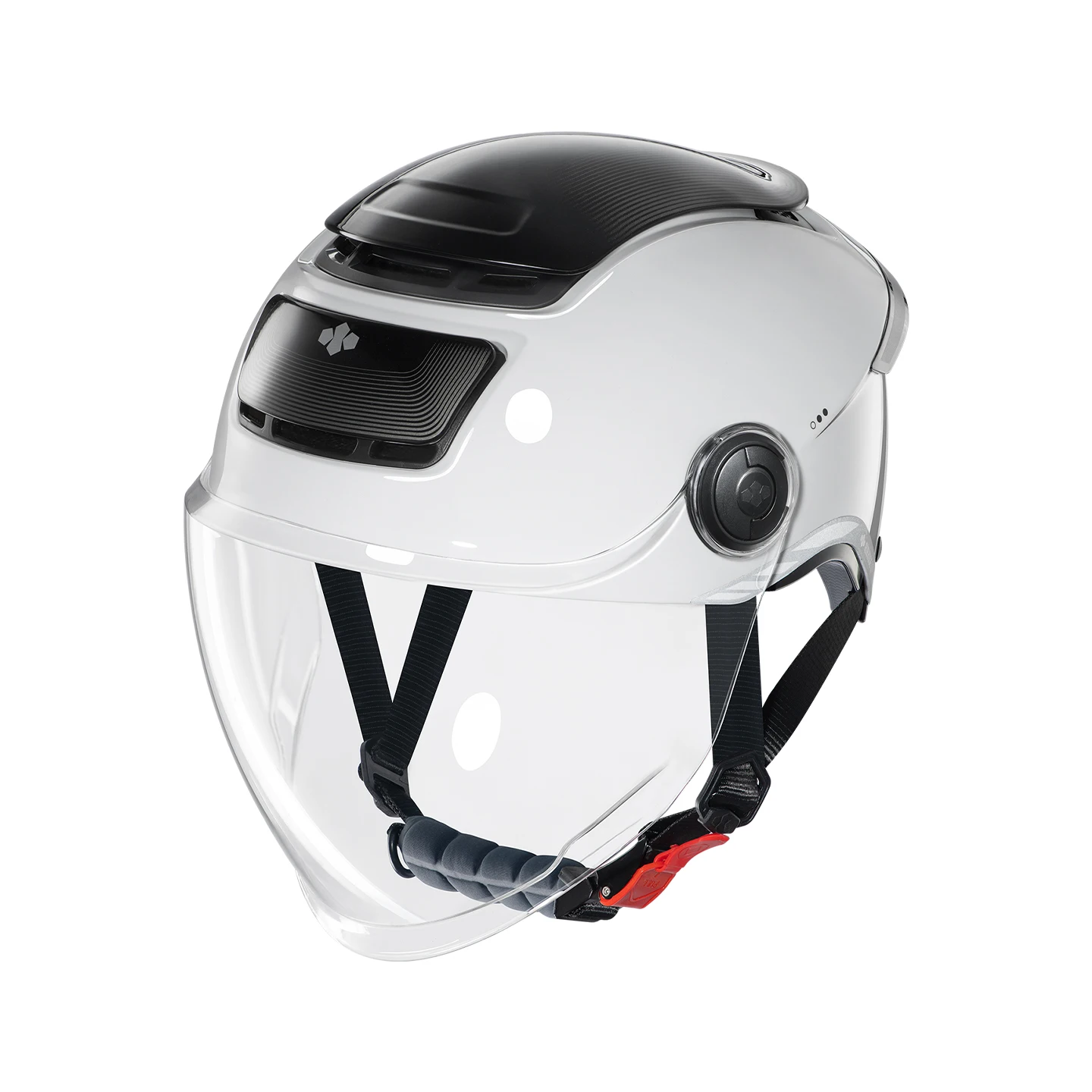 Ebike Helmet with Photochromic Visor Open Face Scooter Helmet Dual Skylight Ventilation Urban Riding Safety Helmet for Men Women
Ebike Helmet with Photochromic Visor Open Face Scooter Helmet Dual Skylight Ventilation Urban Riding Safety Helmet for Men Women