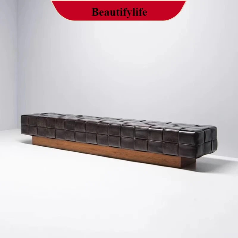 D132 Modern simple Light luxury fabric woven shoes changing stool creative foyer cloakroom fittings stool
D132 Modern simple Light luxury fabric woven shoes changing stool creative foyer cloakroom fittings stool