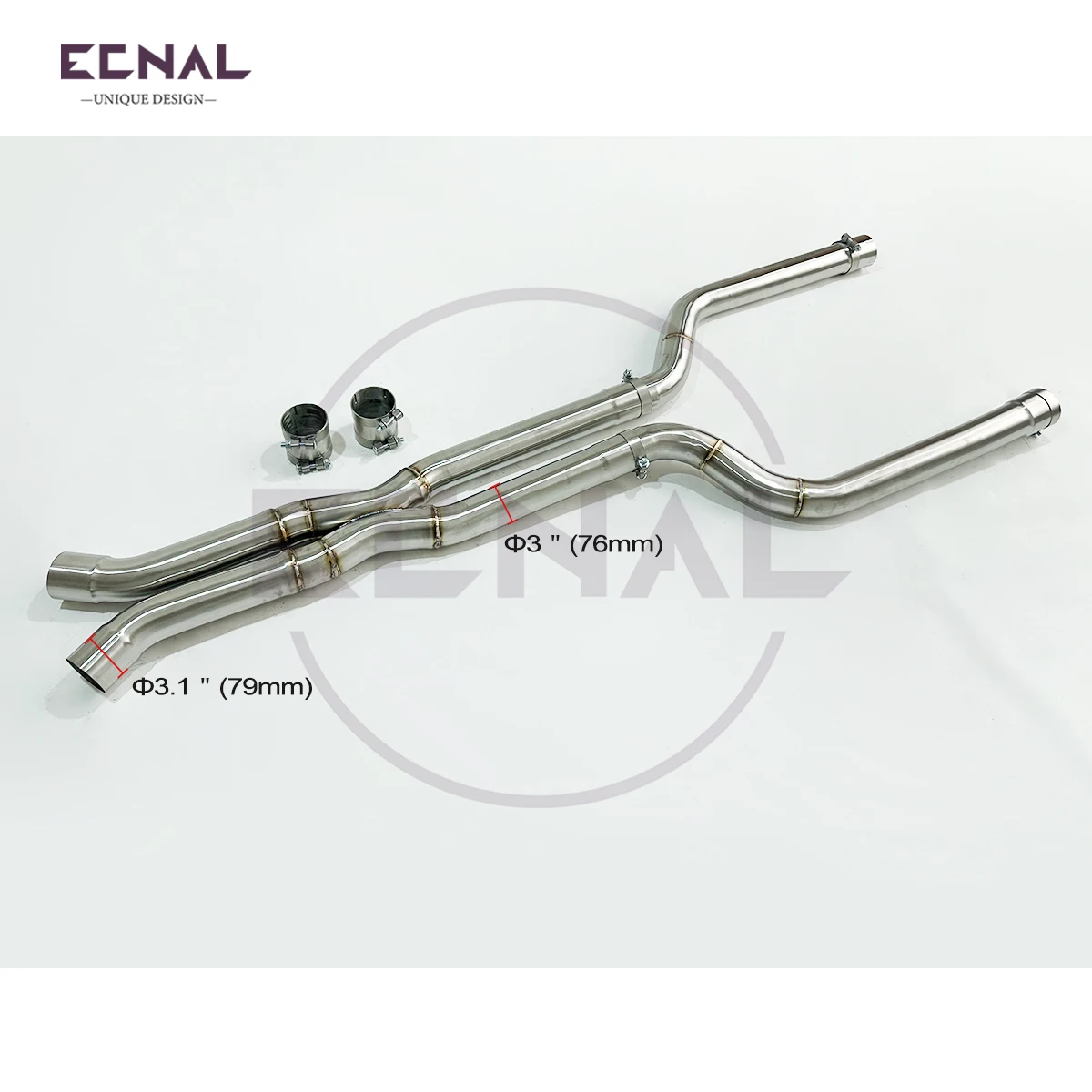 Ecnal Exhaust Lengthened Style Mid Pipe High Performance Car Sport Exhaust Pipe System for BMW X5M F95 X6M F96 V8 4.4T
Ecnal Exhaust Lengthened Style Mid Pipe High Performance Car Sport Exhaust Pipe System for BMW X5M F95 X6M F96 V8 4.4T