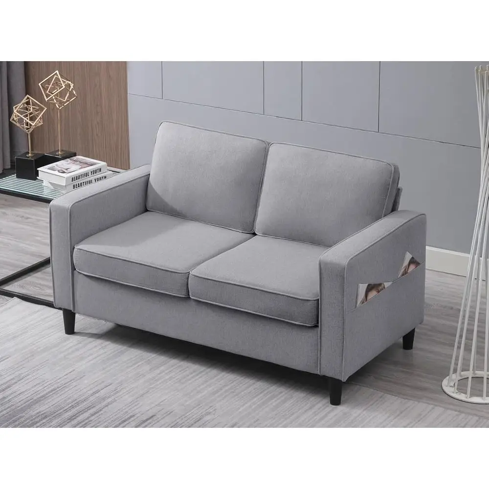 Linen Fabric 54 Wide Loveseat Sofa with Armrests, Ideal for Small Living Rooms and Compact Spaces
Linen Fabric 54 Wide Loveseat Sofa with Armrests, Ideal for Small Living Rooms and Compact Spaces