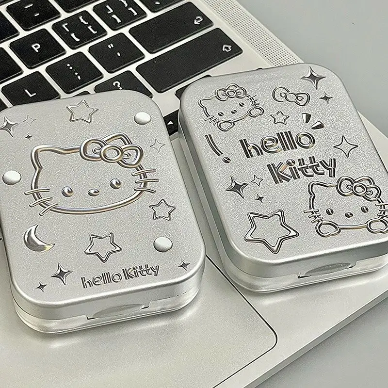 Cartoon Contact Lens Case Electroplated Silver Cute Cat Letter Contact Lenses Two Sets Storage Box Portable Transparent
Cartoon Contact Lens Case Electroplated Silver Cute Cat Letter Contact Lenses Two Sets Storage Box Portable Transparent