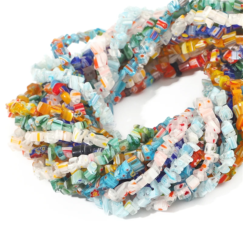 4-9mm Thousand-Flower Glass Chippings Decorative Beads Irregular Freeform Shape For DIY Jewelry Making Bracelet Necklack Crafts
4-9mm Thousand-Flower Glass Chippings Decorative Beads Irregular Freeform Shape For DIY Jewelry Making Bracelet Necklack Crafts