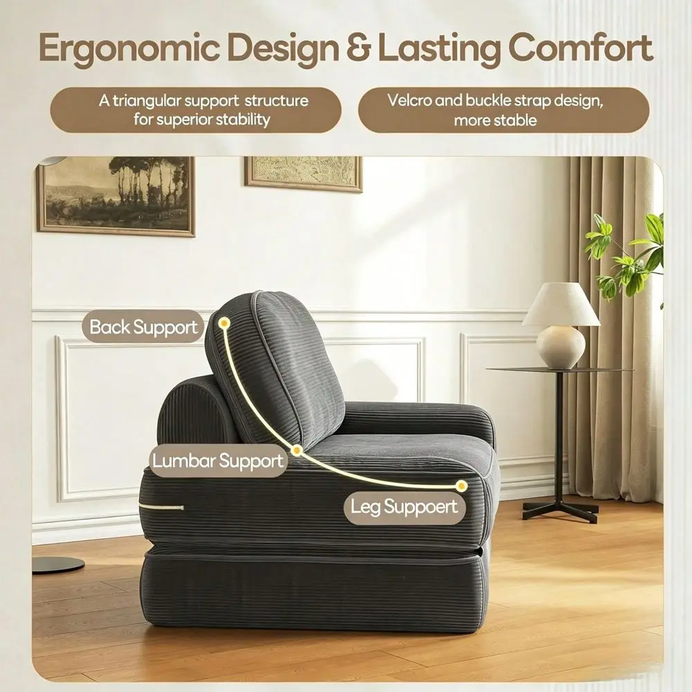 Sofa Bed With Pillow, Small Convertible Comfy Couch Bed For Adults Home Lounge And Gaming, Modern Comfortable Design For Apartm
Sofa Bed With Pillow, Small Convertible Comfy Couch Bed For Adults Home Lounge And Gaming, Modern Comfortable Design For Apartm