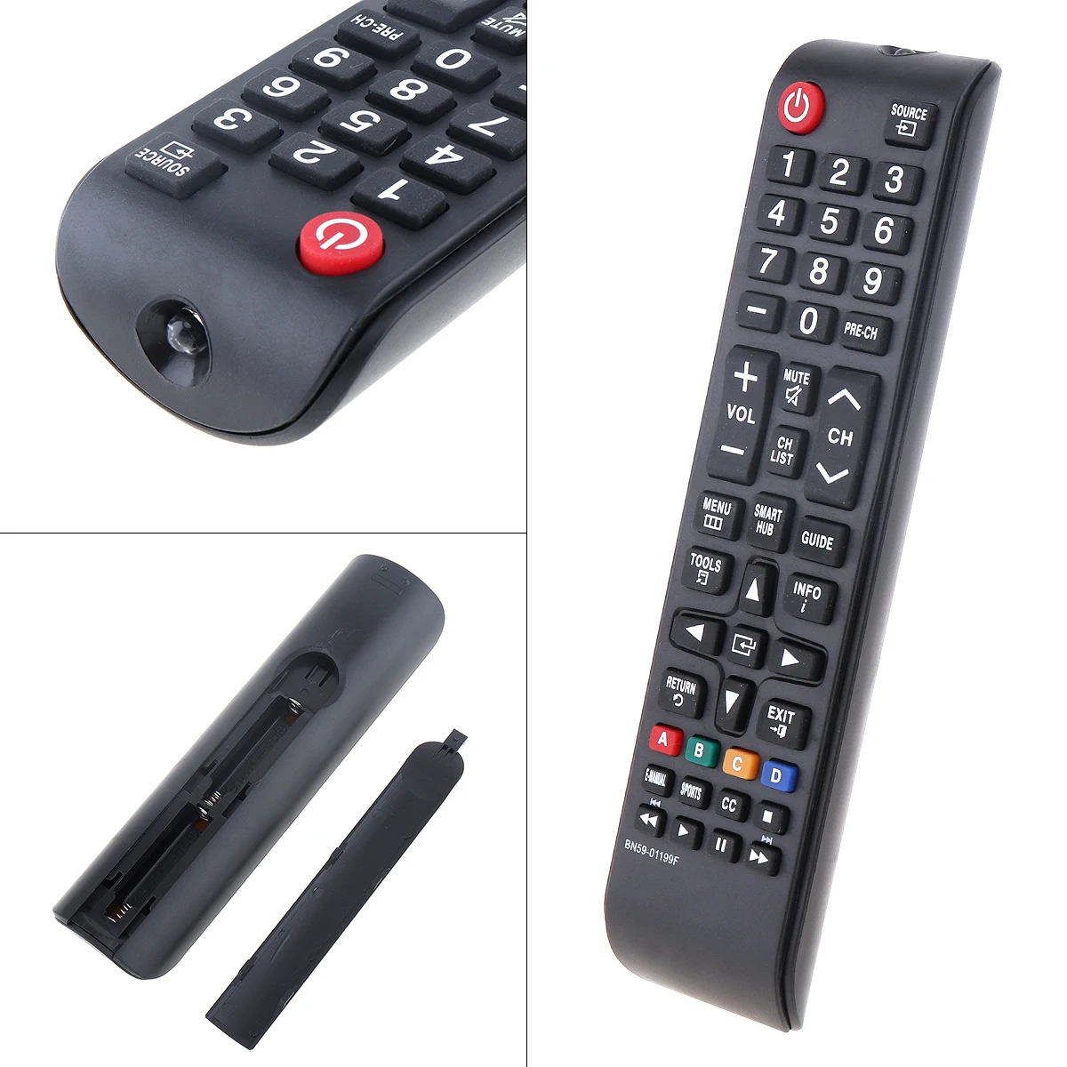 BN59-01199F Replacement Advanced Remote Control Support 2 x AAA Batteries Fit for Samsung TV 2033M / 230MXN / 230TSN
BN59-01199F Replacement Advanced Remote Control Support 2 x AAA Batteries Fit for Samsung TV 2033M / 230MXN / 230TSN